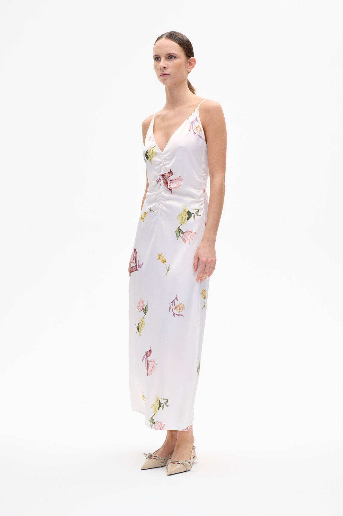 Atalia kjole - Coconut Cream Tulips